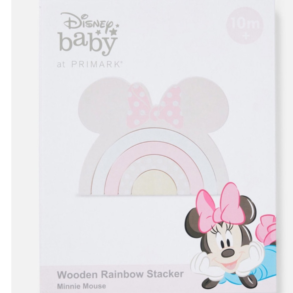 Minnie Mouse Wooden Rainbow Stacker